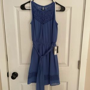 IZ Byer periwinkle skater dress
